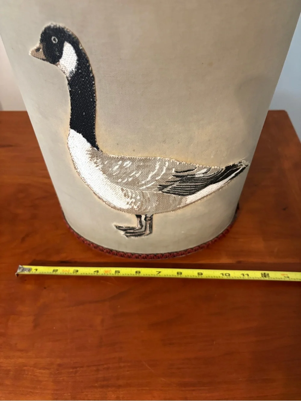 Vintage Canada Goose Wastebasket Cottagecore Country Decor